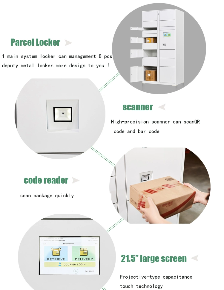 Smart Outdoor Water-Proof Factory Parcel Locker Parcel Left Cabinet Intelligent Mail Parcel Delivery Locker for University