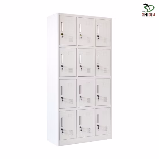 School/Office/Gym Locker 12 Doors Metal Steel Clothes Storage Lockers for Staff
